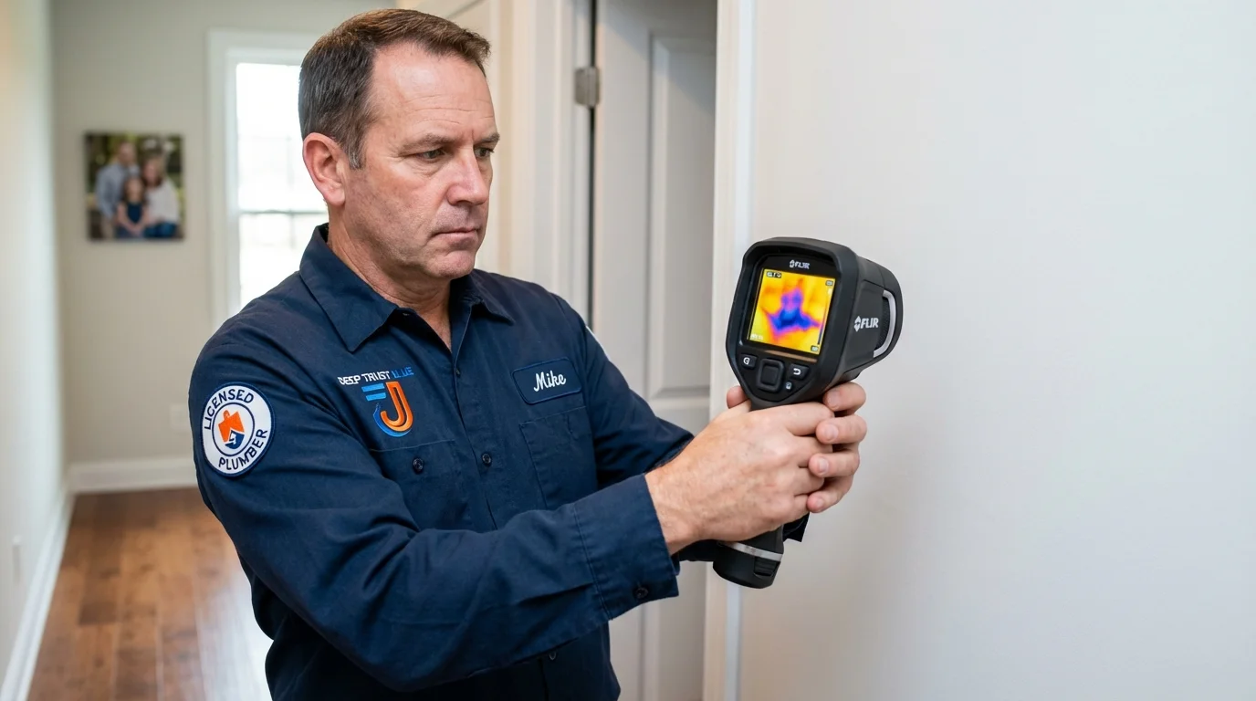 Thermal imaging leak detection by Johns Plumbing LLC in Cheney